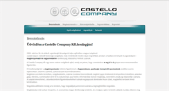 Desktop Screenshot of castellocompany.hu